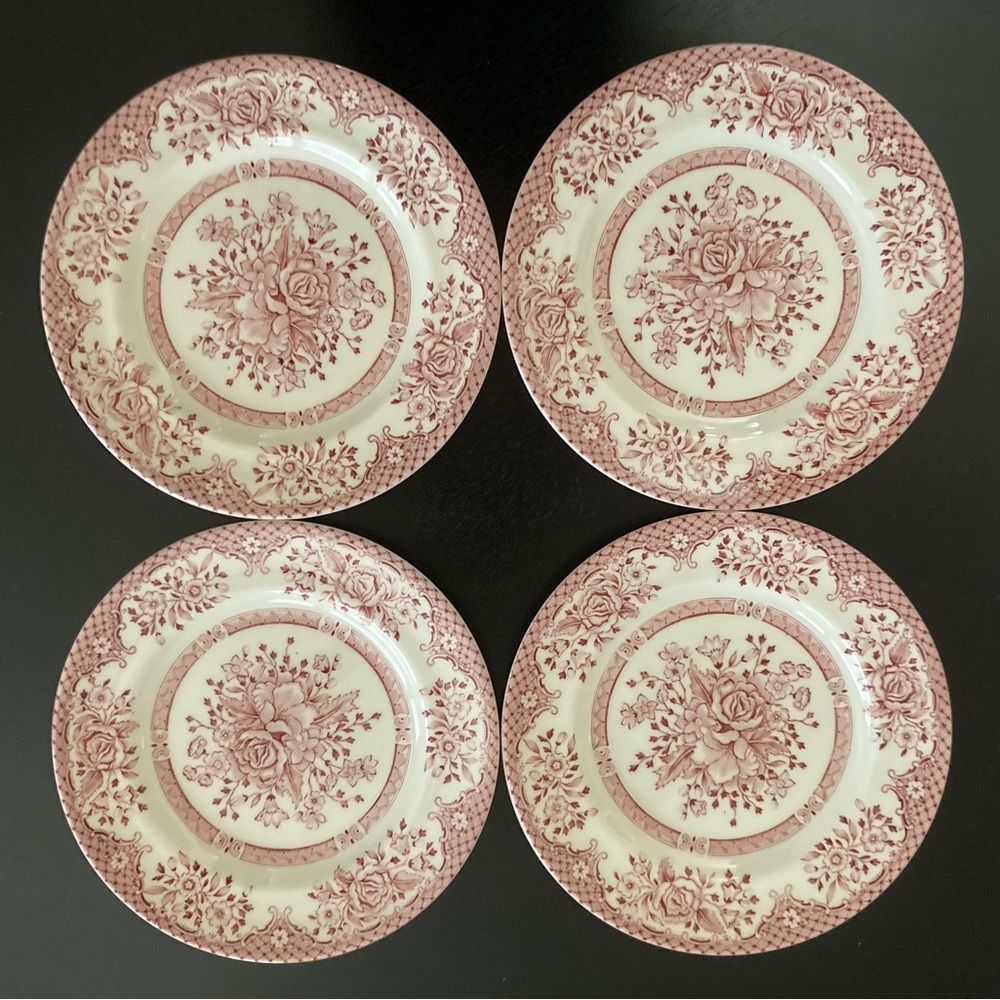 Wood & Sons Vintage Plates Floral